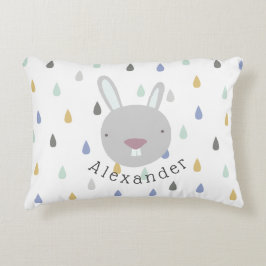 Almofada Decorativa Coelho de Cute de Nome Personalizável