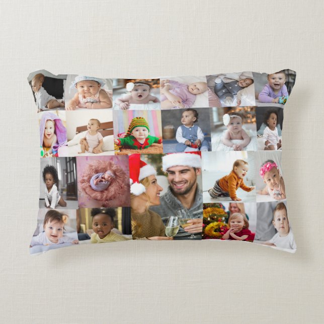 Almofada Decorativa Colagem de Fotografias do Design 21 (Frente)