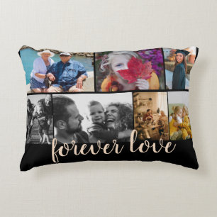 Almofada Decorativa Colagem de Fotografias Personalizada 7 para sempre