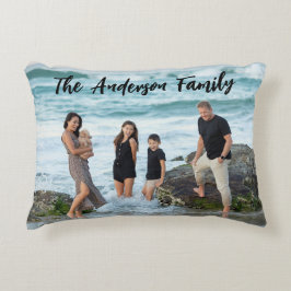 Almofada Decorativa Colagem de Fotos da Família Moderna