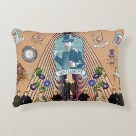 Almofada Decorativa Colagem Vintage Retro com rendas e flores