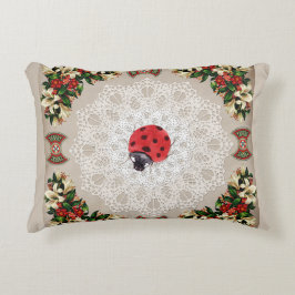 Almofada Decorativa Colagem Vintage Retro com rendas e flores