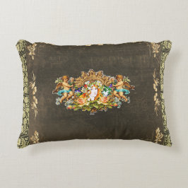 Almofada Decorativa Colagem Vintage Retro com rendas e flores