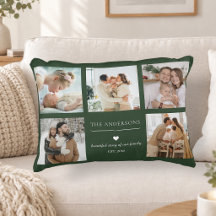 Colar de Fotos Personalizado da Família Verde