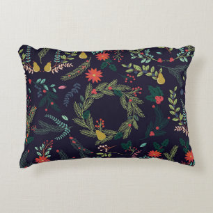 Almofada Decorativa Coleção de Estilos de Vintage - Natal desenhado