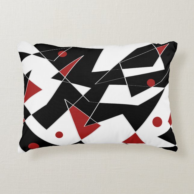 Almofada Decorativa Coloque o Travesseiro de Destaque das Bolas Vermel (Frente)