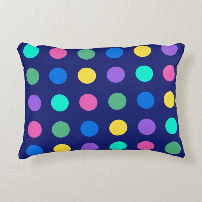 Almofada Decorativa Colorful Geometric Dots Pillow (Frente)