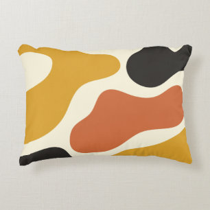 Almofada Decorativa colorido Abstrato mostarda amarelo & laranja