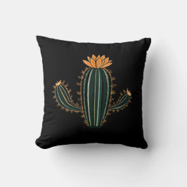 Almofada Decorativa com Estampa de Planta do Deser