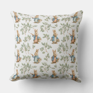 Almofada Decorativa com Padrão de Coelho
