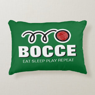 Almofada Decorativa Coma Sono Jogue Repetir jogo engraçado de bola de