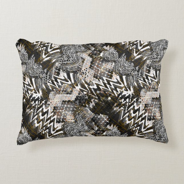 Almofada Decorativa Combinado, étnico, africano. (Frente)