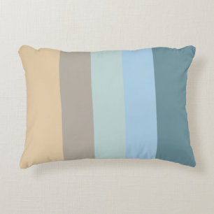 Almofada Decorativa Combo de cinco cores - Turquesa bege castanho azul