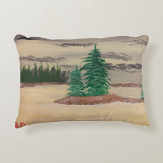 Almofada Decorativa Composição do Travesseiro Cinza, Amarelos e Navega