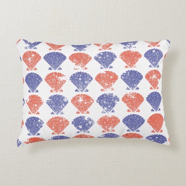 Almofada Decorativa Conchas Costeiras Americanas (Frente)