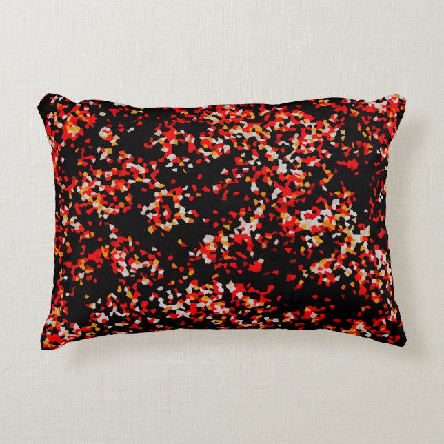 Almofada Decorativa Confetti de outono escuro (Frente)