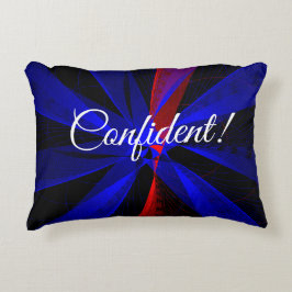 Almofada Decorativa Confident Geometric Color Abstract Accent Pillow