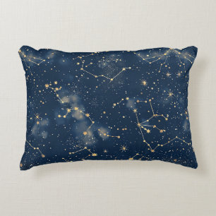 Almofada Decorativa Constelação Celeste - Noite Estrelada