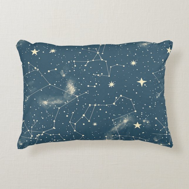 Almofada Decorativa Constelação Celestial - Noite Estelar (2) (Frente)