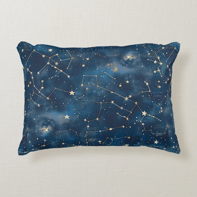 Almofada Decorativa Constelação Celestial - Noite Estelar (6) (Frente)