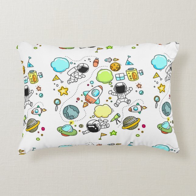 Almofada Decorativa Cool beautiful space astronaut  (Frente)