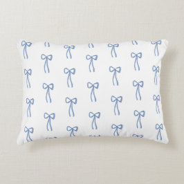 Almofada Decorativa Coquete Pequeno Arco Azul Grandmillenial