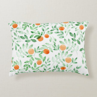 Almofada Decorativa Cor de Água da Proveniência Laranja Verde Tangerin