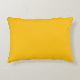 Almofada Decorativa Cor Sólida Amarela, Moderna, Tendência, Simples