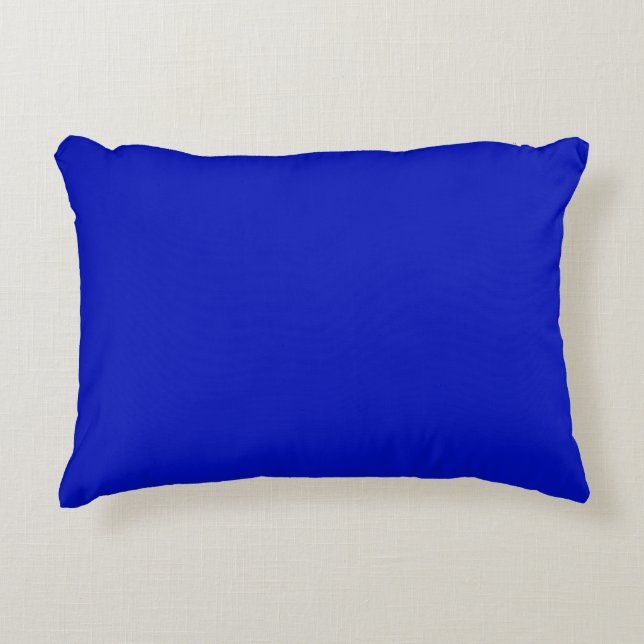 Almofada Decorativa Cor Sólida: Azul Real (Frente)