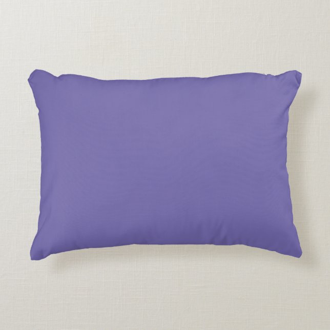 Almofada Decorativa Cor Sólida Mínima Roxa Moderna (Frente)