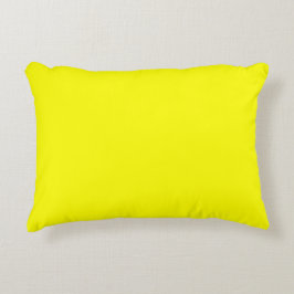 Almofada Decorativa Cor Sólida Neon Amarelo