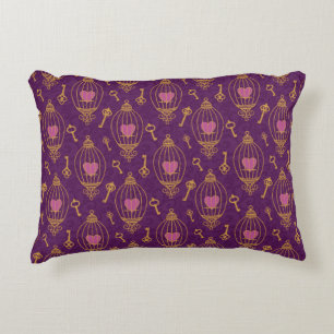 Almofada Decorativa Coração-chave-teste padrão