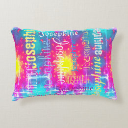 Almofada Decorativa Coração Colorido Tie Dye Boho Fade Personalizar No