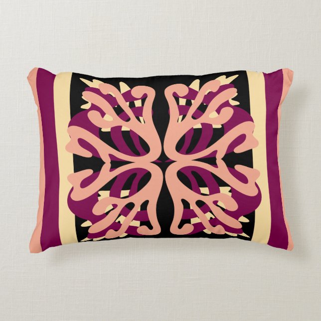 Almofada Decorativa Corações de Arte Mínima Moderna (Frente)