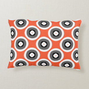 Almofada Decorativa Coral Brilhante, Brilhante, preto, branco