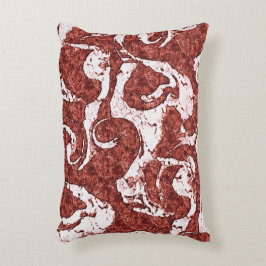 Almofada Decorativa Coral rochoso e manchas brancas