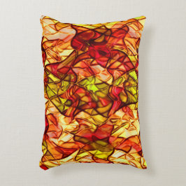 Almofada Decorativa Cordas cruzadas escondidas sob um tecido vermelho