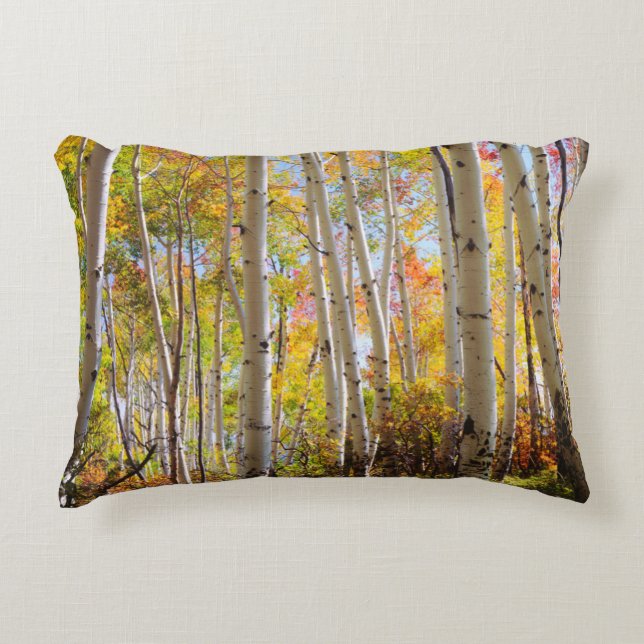 Almofada Decorativa Cores de outono das árvores Aspen 5 (Frente)