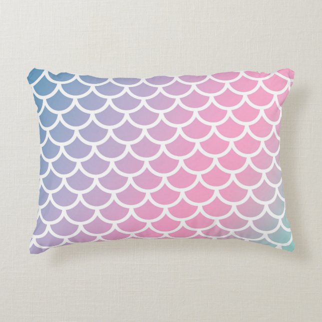 Almofada Decorativa Cores Mermaid Rainbow (Frente)