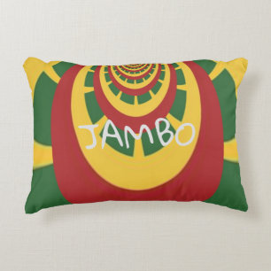 Almofada Decorativa Cores rasta jamaicanas mais recentes