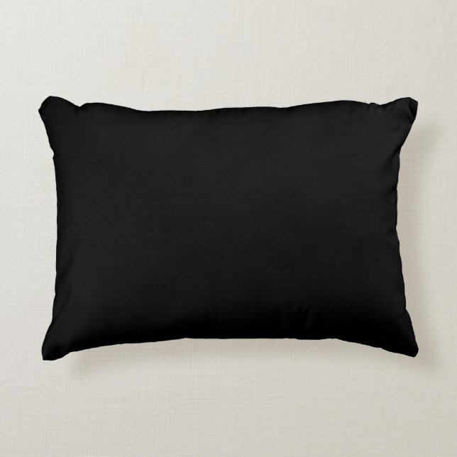 Almofada Decorativa Cores Spooky - Travesseiro de Destaque Preto (Frente)