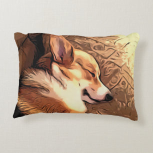 Almofada Decorativa Corgi do sono Galês