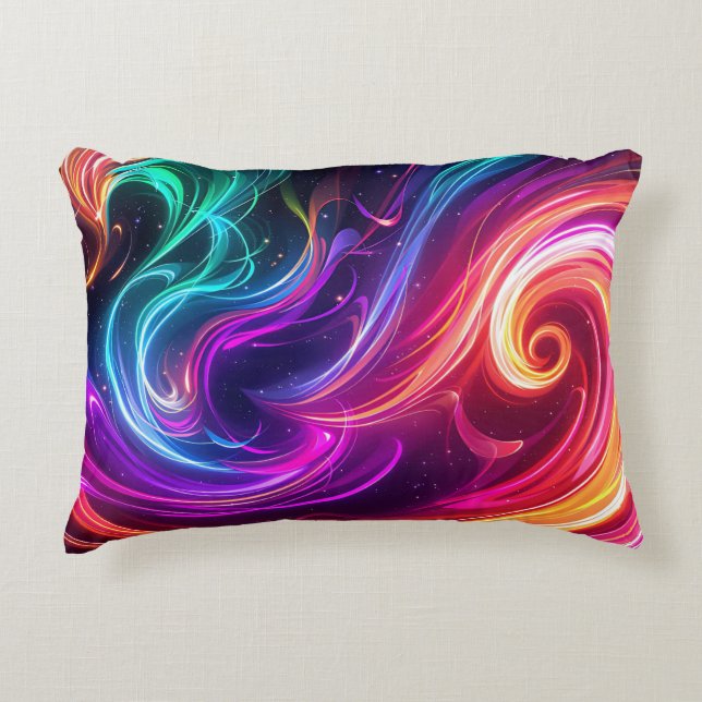 Almofada Decorativa Cosmic Flowing Swirls (Frente)