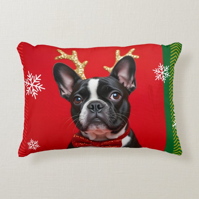 Almofada Decorativa Coussin BOULEDOGUE DE NOEL (Frente)