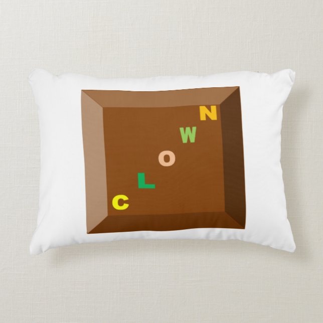 Almofada Decorativa Coussin décoratif  CHOCOLAT  CLOWN  (Frente)