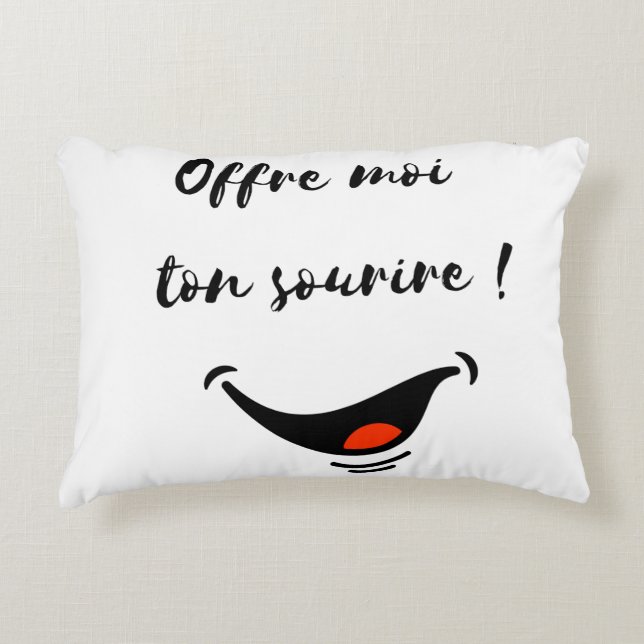 Almofada Decorativa coussin sourire (Frente)