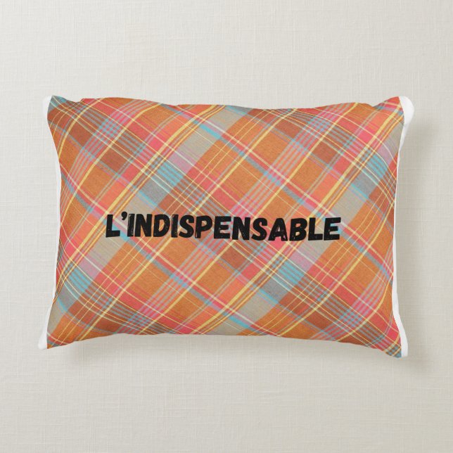 Almofada Decorativa Coussins L'indispensable - Motif Madras (Verso)