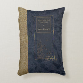 Almofada Decorativa Coxim rústico Wuthering Heights da capa do livro