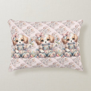Almofada Decorativa Cozy Kawaii Cottagecore Farmcore Puppy Style