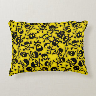 Almofada Decorativa Crânio & teste padrão dos Crossbones